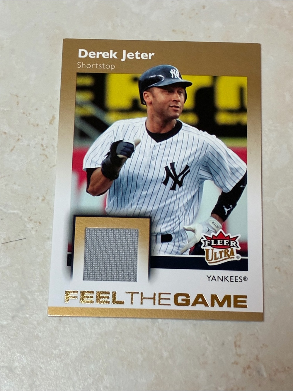 Derek Jeter “Feel The Game” Baseball Trading Card